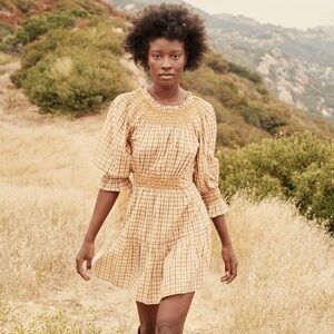 Doen Sabine Dress in Orange Meringue Size Small